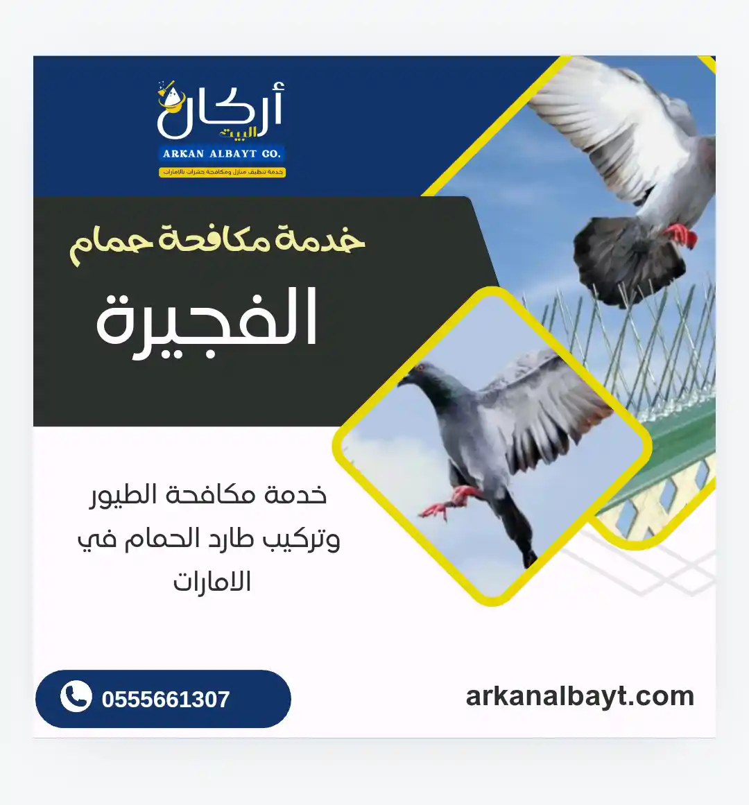 شركة مكافحة حمام في الفجيرة